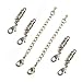 Bluecell pack of 4 Silver Color Tone Magnetic Lobster Clasp and 2 Pcs Chain Extender for Jewelry Necklace Bracelet