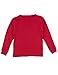 Leveret Long Sleeve Solid T-Shirt 100% Cotton (8 Years, Red)