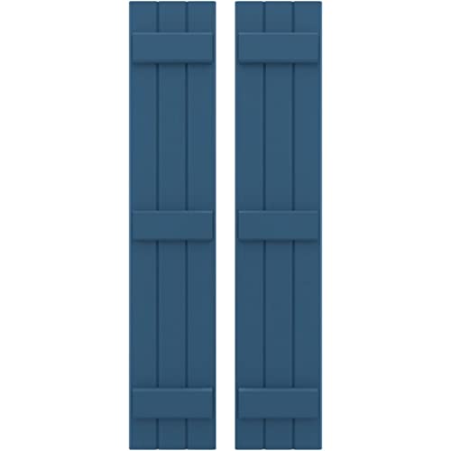 10 1/2"W x 80"H Americraft Three Board (3 Batten) Exterior Real Wood Joined Boa…