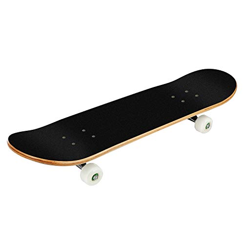 CCTRO Skateboards 31" Pro Skateboard Complete, 8 Layer Maple Skateboard Deck for Extreme Sports and Outdoors, Tricks Skate Board for Beginners and Proï¼ˆ31" Red Frameï¼‰
