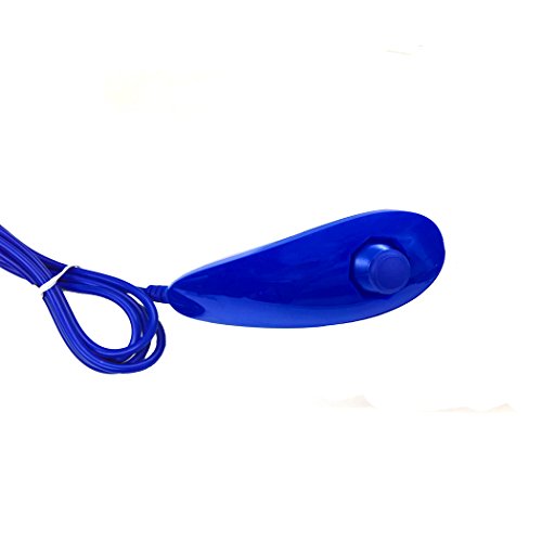 Nunchuck Controller Aoyoho Pack of 2 Blue Replacement Nunchuk Controller for Nintendo Wii Video Game