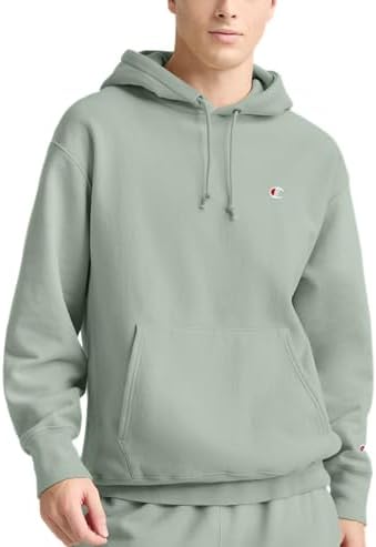 Champion Life Men's Reverse Weave Po Hood Yarn Dye Rib Trim - Full