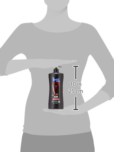 SUAVE KIDS 3 IN 1: SHAMPOO + CONDITIONER+ BODY WASH STAR WARS KYLO REN HYPERSPACE APPLE, 28 OUNCE