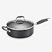 Anolon Advanced Hard Anodized Nonstick Saute Pan / Frying Pan / Fry Pan with helper handle - 4 Quart, Gray