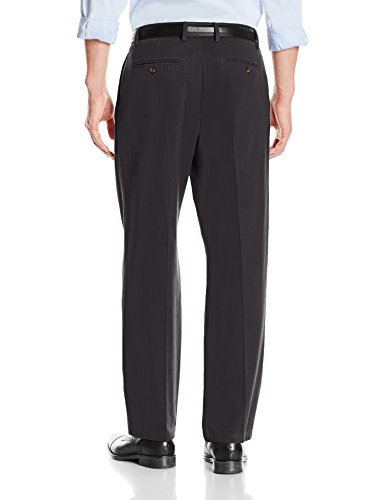 Amazon Essentials Men's Classic-Fit Wrinkle-Resistant Pleated Chino Pant, Washed Black, 40W x 34L - Thumbnail 3