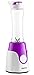 Gourmia GPB250 Personal Home Blender - BlendMate Smoothie Plus Edition - Included Travel Sport Bottle & Lid - Dual Action Blade - 250W - Purple - Free E-Recipe Book Included