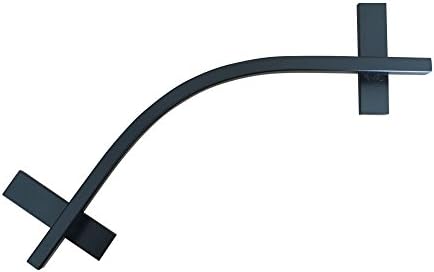 Curved Square Low Steel Rail in Black From Filthy Fingerboard Ramps, for fingerboards and tech decks
