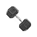 CAP Barbell Coated Hex Dumbbell with Contoured Chrome Handle, Single, 50 Pounds