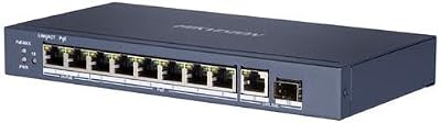 Hikvision DS-3E0510HP-E 10 Port 10Gbps Network Switch 2 Hi-PoE Layer 2