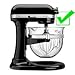 SideSwipe flexible silicone edge beater attachment for KitchenAid 4.5-5 Qt bowl-lift stand mixer, blue