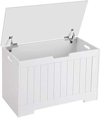 Songmics Lift Top Entryway Storage Chest Bench With 2 Safety Hinge
