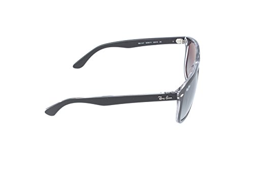 Ray-Ban RB4147 - TOP BLACK ON TRANSPARENT Frame GREY GRADIENT AZURE Lenses 60mm Non-Polarized