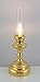 The Miniature Lighting Co Dolls House Led Battery Brass Gold Hurricane Lamp Warm Light