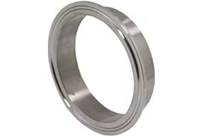 QMINOX 4" Tri Clamp Ferrules, SS304 21.5mm Weld Clamp Ferrule Fits Tri Clamp 4" Tube Outer Diameter