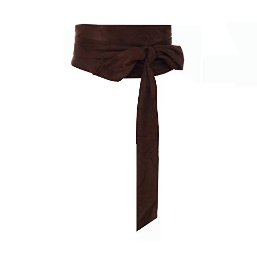 Women Wide Bow Obi Belt Sash Tie Cinch Waist Strap - Thumbnail 6