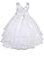 AMJ Dresses Inc Big-Girls' White Flower Girl Communion Dress Sz 8