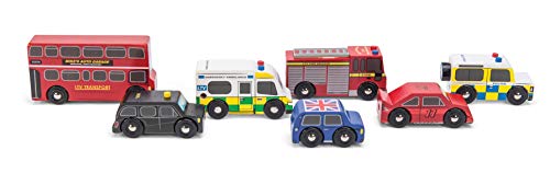 Le Toy Van – Kultiges Spielset mit Holzautos im London-Design – 7-teiliges Set | Fahrzeug-Rollenspiel für Jungen – Geeignet für Kinder ab 3 Jahren – Bild 6