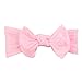 Subesty Baby Girls Elastic Nylon Headband Bow Knot Hair Band For Toddler Infant Set Of 4