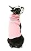Gooby Fleece Vest Hoodie Dog Sweater - Pink, Small - Warm Pullover Dog Hoodie with O-Ring Leash for Small to Medium Dogs
