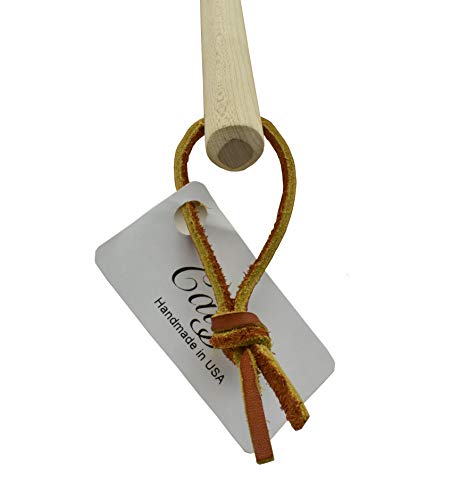 Cauff Heavy Duty Leather Fly Swatter with Wooden Handle 20 inch