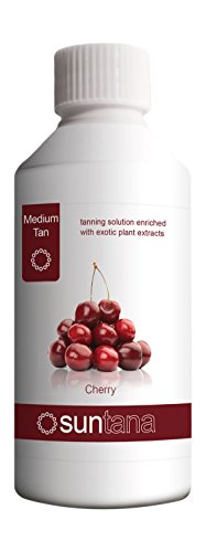 Suntana Spray tan Cherry Fragranced Spray Tanning Solution, Medium Tan 250 ml by Suntana Spray tan