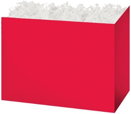 CLEARANCE - Small 6 3/4" x 4" x 5" Red Basket Boxes for Gift Baskets - Set of 2 Boxes - Chocolate, Baked Goods, Candy, Gifts - We Ship Within 1 Business Day w/ *FREE Standard Shipping!