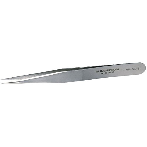 Bahco TLMM-SA-SL "Boley Style" Tweezers with Strong Tip, Silver - Thumbnail 2