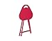 dar Living Folding Stool with Handle, Red (4-Pack)