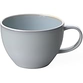 Villeroy & Boch like Crafted Blueberry Coffee Cup, Premium Porcelain, 4.75 x 3.75 x 2.5 in, 8 oz Capacity, Dishwasher and Microwave Safe, Turquoise