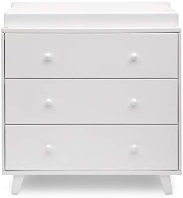 delta children ava 3 drawer dresser with changing top
