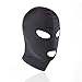 BESTOYARD Black Face Mask Elastic Breathable Open Eyes Open Mouth Zentai Costume Hood Mask - Size M