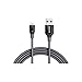 Anker PowerLine+ Lightning Cable (6ft) Durable and Fast Charging Cable [Double Braided Nylon] for iPhone X / 8 / 8 Plus / 7 / 7 Plus / 6 / 6 Plus / 5s / iPad and More(Gray) primary