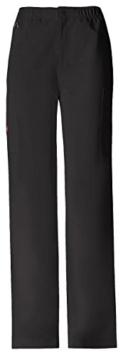 Dickies Men's Elastic Waist Zip Fly Pull-On Pant_Black_Large