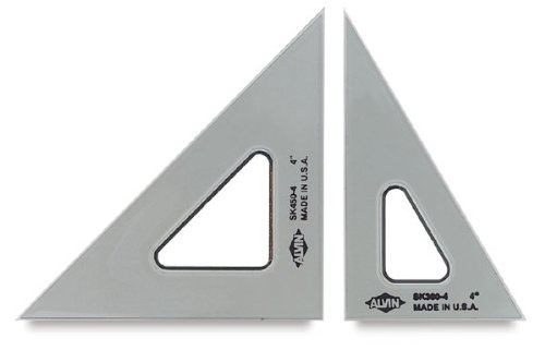 Mua ALVIN - Smoke-Tint Acrylic Triangle Ruler, Multipurpose Tool for ...