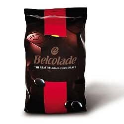 Belcolade Belgian Chocolate - Dark Semi-Sweet Chocolate Discs, "Noir Selection", 55.0% Cocoa, 11 Lb./5Kg. Bag (609015561300)