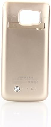 Samsung Galaxy S6 Edge G9250 Battery Case, 4800mAh Rechargeable External Backup Charger Pack Slim Extended Portable Power Bank Extra Shockproof Protective Cover Shell Golden