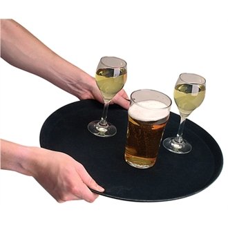 Kristallon J845 Round Anti-Slip Tray, Fibreglass, 280 mm, 11" Diameter