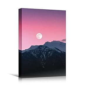 signwin Canvas Wall Art Mountain View Sunset Coastal...