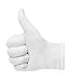 Selizo 8 Pairs White Cotton Gloves for Cosmetic Moisturizing Dry Hands Coin Jewelry Inspection Hand Spa – Medium Size (8 Pairs)