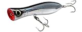 Yo-Zuri R1155-CHBL Bull Pop Floating Lure, Holographic Black