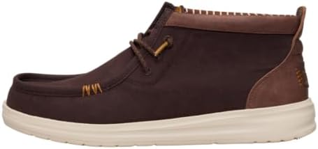 Amazon.com | HEYDUDE Wally Mid Waxed Canvas Navy Size 7  display picture 1