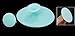 Silicone Brush Blackhead Remover Facial Cleansing Pad 2PCS (Blue)