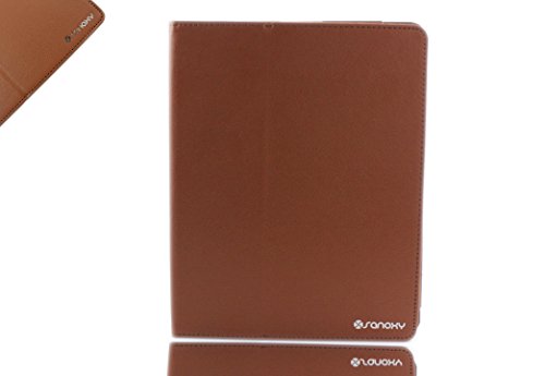 Sanoxy Slim Folio Folder PU Leather Stand Case for iPad 2/3/4 /ipad 2nd Generation, Brown (SANOXY-Folio-IPACS-BRN)