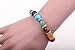 QSKS 7 Colorful Healing Balance Stone Beaded Bracelet Yoga Reiki Charm Heart Bracelets