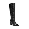 Steve-Madden-Womens-Fenix-Leather-Pointed-Toe-Knee-High-Black-Croco-Size-75
