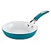 SilverStone Ceramic Deep Nonstick Frying Pan / Fry Pan / Deep Skillet - 8 Inch, Blue