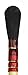 da Vinci Gilding Series 450 Gilder Duster Brush, Round Oval Black Goat Hair with Wood Handle, Size 2 (450-2)