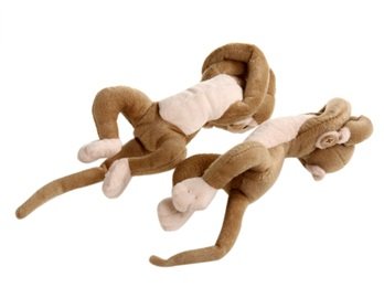 Cute Monkeys Curtain Tiebacks Holdbacks For Kids Room Brown
