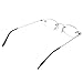 Rimless Reading Glasses Men & Women +1.5 (50-54 years), Mingus Metal Frame Eyewear Frameless Spectacle Vision Lens Unisex Type