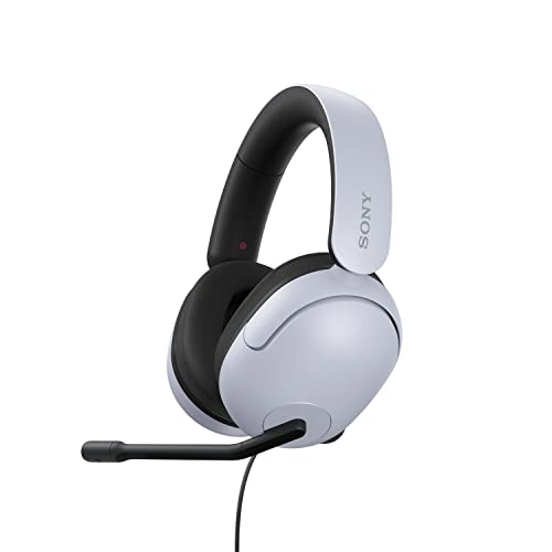 Sony INZONE H3 Gaming Headset - 360 Spatial Sound für Spiele - Hochwertiges Boom-Mikrofon - PC/PlayStation5, Weiß, Norme